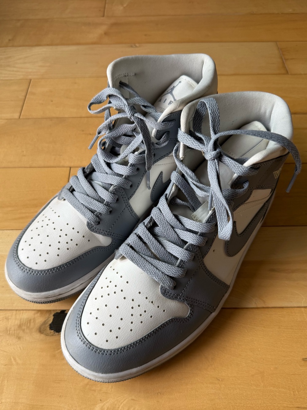 Nike Women’s High-Top Sneakers in White and Gray